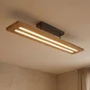 Image de Lindby - plafondlamp hout- met dimmer - 1licht - Dennenhout, ijzer, polycarbonaat - H: 16.7 cm - licht hout, grijs metallic - Inclusief lichtbron