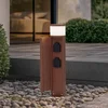 Image de Lucande - Sokkellamp - 1licht - Aluminium spuitgietwerk, kunststof - H: 48 cm - G9 - roestkleurig, wit