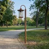 Image de Lindby - Tuinpad verlichting - 1licht - Aluminium, glas - H: 109 cm - E27 - roest, transparant