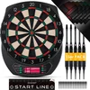 Image de KESSER® Dartboard - Electronic Dartboard Profi Set - E Dartbord met 15 darts + 35 Pro Flights 100 pijlpunten + accessoires darts voor 1 tot 8 spelers Innovatieve elektronische dartmachine met 65 varianten - Klassiek met LCD