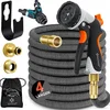 Image de KESSER® Premium Tuinslang flexibel 30 meter - uitrekbare Tuinslang inclusief aansluitingen, Ophanghaak en Sproeikop - Antraciet