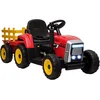 Image de HOMCOM Elektrische Rijauto voor Kinderen in Bouwstijl Kunststof, Metaal 136,5L x 50B x 52,5H cm Rood