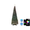 Image de BELIANI SAARLOQ - LED kerstboom - Groen - 160 cm - Synthetisch materiaal