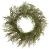 Image de BELIANI PANRUN - Kerstkrans - Groen - 70 cm - Synthetisch