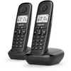 Image de Vaste telefoon - GIGASET - Basic 100 Duo - Handsfree-modus - Scherm met achtergrondverlichting - Telefoonboek voor 50 contacten - Gespreksblokkering - Zwart