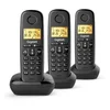 Image de Vaste telefoon - GIGASET - Basic 100 Trio - Handsfree-modus - Scherm met achtergrondverlichting - Telefoonboek voor 50 contacten - Vergrendelfunctie - Zwart