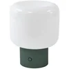 Image de Lucande - LED tafellamp- met dimmer - CCT - 1licht - Glas, aluminium - H: 20 cm - groen, opaal - Inclusief lichtbron