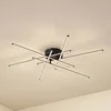 Image de Lindby - LED plafondlamp - 1licht - Aluminium, PVC - H: 9 cm - zwart, wit - Inclusief lichtbron
