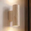 Image de Lucande - wandlamp - 2lichts - travertijn - H: 23 cm - GU10 - beige