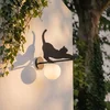 Image de Lindby - Wandlamp buiten - 1licht - metaal - H: 40 cm - E14 - zwart