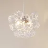 Image de Lucande - hanglamp - 5lichts - Glas, ijzer - H: 40 cm - G9 - transparant, chroom