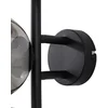 Image de Lindby - wandlamp - 3lichts - Metaal, glas - H: 40 cm - G9 - zwart, rookgrijs