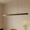 Image de Lucande - Hanglampen- met dimmer - CCT - 1licht - Hout, polycarbonaat, ijzer - H: 4 cm - walnoot, zwart, wit - Inclusief lichtbron