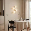 Image de Lindby - wandlamp - 4lichts - Glas, metaal - H: 47.5 cm - G9 - wit, messing