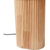 Image de Lindby - vloerlamp hout - 1licht - Hout, textiel - H: 100 cm - E27 - Hout licht, beige