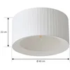 Image de Lindby - plafondlamp - 1licht - Textiel, ijzer - H: 22 cm - E27 - wit