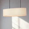 Image de Lindby - Hanglamp - 2lichts - PVC, textiel, kunststof - H: 20 cm - E27 - beige