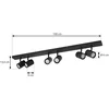 Image de Lindby - buitenspot - 6lichts - Aluminium, ijzer - H: 16 cm - GU10 - donkergrijs