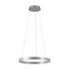 Image de Lucande - Hanglampen- met dimmer - 1licht - Metaal, siliconen - H: 4.5 cm - aluminiumkleurig, wit - Inclusief lichtbron