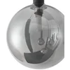 Image de Lucande - hanglamp - 12lichts - Glas, ijzer - H: 30 cm - G9 - zwart, rookgrijs