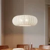 Image de Lindby - Hanglamp - 3lichts - Textiel, metaal - H: 26 cm - E27 - wit