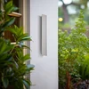 Image de Lucande - LED wandlamp buiten - 1licht - Aluminium, polycarbonaat - H: 60 cm - grijs - Inclusief lichtbron