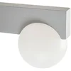 Image de Lucande - LED wandlamp buiten - 1licht - Aluminium, polycarbonaat - H: 19.4 cm - lichtgrijs, wit - Inclusief lichtbron