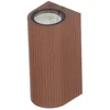 Image de Lindby - Wandlamp buiten - 2lichts - Aluminium, glas - H: 16 cm - GU10 - roestkleurig