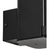 Image de Lindby - Wandlamp buiten - 1licht - Aluminium, polycarbonaat - H: 17 cm - G9 - zwart, wit