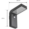 Image de PRIOS - Wandlampen buiten - 1licht - Aluminium, kunststof (PC) - H: 20 cm - zwart, helder - Inclusief lichtbron