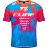 Image de CUBE Fietsshirt MTB JERSEY X ACTIONTEAM S/S BLUE/PINK/ORANGE XXXL