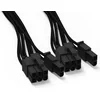 Image de BeQuiet Computer, Stroom Kabel [2x ATX-stekker 8-polig (6+2) - 1x 12 PIN-stekker (netvoeding)] 0.60 m Zwart