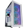 Image de LC-POWER® White Wanderer Midi Tower ATX PC Case - Computer Behuizing - 4 RGB Case Fans - Game PC - Gehard Glas - Wit