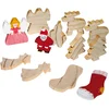 Image de Eduplay houten kerstfiguren set - knutsel speelgoed voor kerst.
