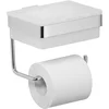 Image de Merkloos Toiletrolhouder met Babydoekjes Dispenser - Chroom, Glanzend