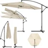 Image de tectake®- Parasol met Standaard 350 cm - Zonwering voor Balkons, Tuinen en Terrassen - Inclusief Beschermhoes - Grote Zweefparasol met Zwengelsysteem - Stevig Frame - Beige