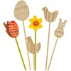 Image de Eduplay bloemenstekers speelgoed set van 12 voor Pasen decoratie.