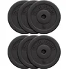 Image de Gorilla Sports Halterschijven - Bundel - 30 kg (6 x 5 kg) - Kunststof - 30 mm
