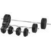 Image de Gorilla Sports Halterset 100 kg - Gripper Kunststof - Schroefsluiting