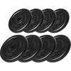 Image de Gorilla Sports Halterschijven set 30 kg - 4 x 2,5 en 4 x 5 kg - Gietijzer - Rubber - 30 mm