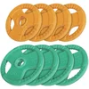 Image de Gorilla Sports Voordeelbundel Olympische halterschijven 4 x 2,5 + 4 x 5 kg Gripper Gietijzer Rubber Coating - 50 mm