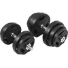 Image de Gorilla Sports Set Dumbells 30 kg - Halterset - Gripper kunststof - 30 mm - Dumbbell