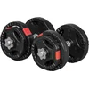Image de Gorilla Sports Dumbbellset 20 kg - Halterset - Verstelbare Halters - Gripper Kunststof - 30 mm - Dumbells