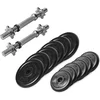 Image de Gorilla Sports Dumbellset - Halterset - Rubber - 27.5 kg - 30 mm