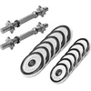 Image de Gorilla Sports Dumbellset - Halterset - Chroom - 27.5 kg
