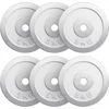 Image de Gorilla Sports Halterschijven Set - Bundel - 30 kg - Chroom - 30 mm - 6 x 5 kg