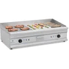Image de Dubbele elektrische bakplaat - 100 cm - geribbeld - 2 x 3200 W - Royal Catering