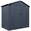 Image de Spacemaker Gereedschapsschuur Metaal - 119x183x196 cm -Grijs