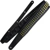 Image de Richter Springbreak I Vegan Lederen Gitaarband Bling Bling Black / Gold Pan Head Studs 1954