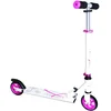 Image de muuwmi aluminium scooter   tretroller, 125 mm, ABEC 5, GS-goedgekeurd, in hoogte verstelbaar, wit-roze